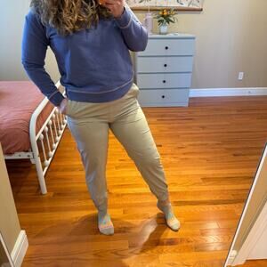 Natural Reflections Khaki Beige High Rise Pants Medium